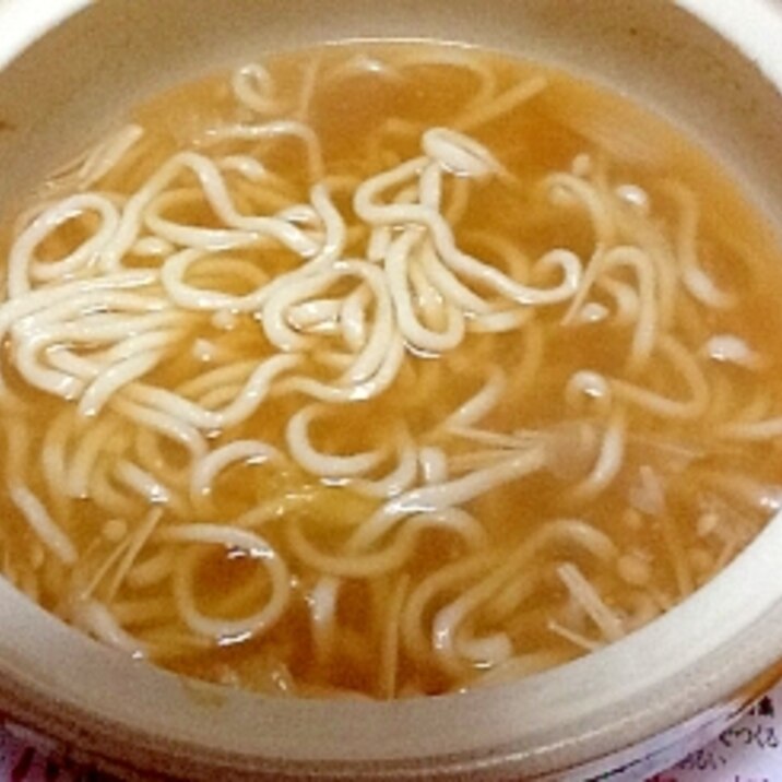 寄せ鍋の後のお楽しみ☆うどん